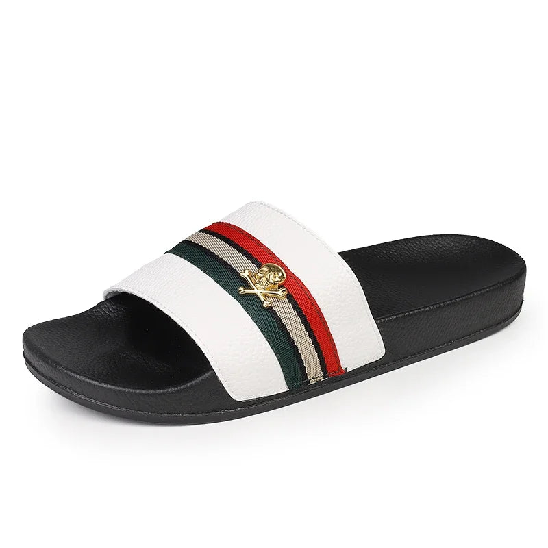 Men Casual Slippers Fashion Flip Flops Indoor Outdoor Beach Women White Sandals Round Toe Non-Slip Zapatos Hombre