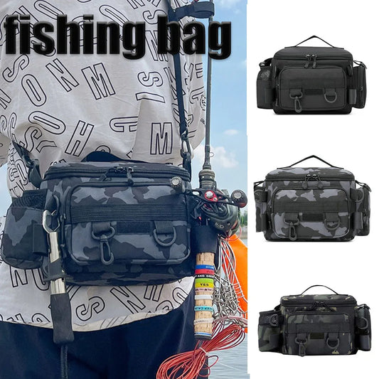 Mens Bags Fishing Back Pack Tool Backpack Shoulder Bag Goods Backpacks Sea Supplies Rucksack Outdoor Camo Sports Entertainment