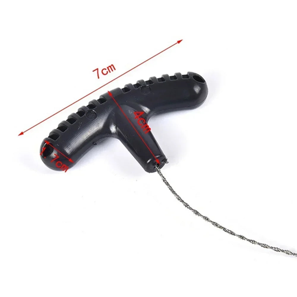 Manual Steel Rope Chain Saw - Portable Survival Gear for Emergency, Camping, and Travel