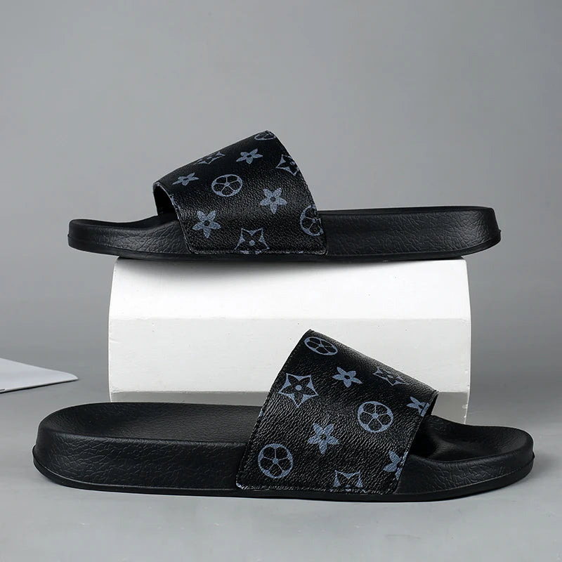 Slippers men's trendy Korean version personalized outdoor wear Roman soft-sole seaside casual flip-flops beach shoes