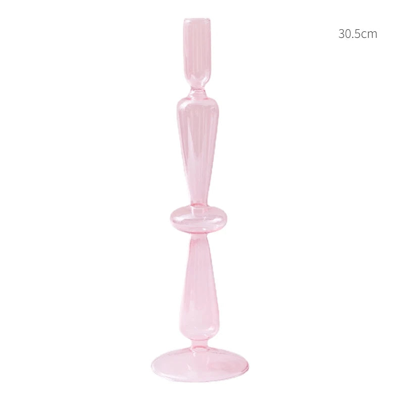 Pink Wedding Table Centerpieces Candle Holder Wedding Decoration Flower Vase Home Decoration Accessories Vases Room Decor