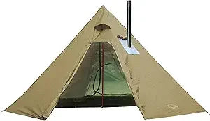 4 Persons 5lb Lightweight Tipi Hot Tents with Stove Jack, 7'3" Standing Room, Teepee Tent for Hunting Family Team Backpacking Ca
