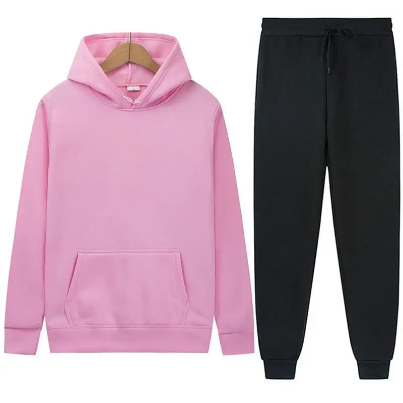 Men's Hooded Sweatshirts and Men Pants Casual Men's Tracksuit Sportswear Autumn Winter Men Suit Men's Clothing Leisure Sets Male