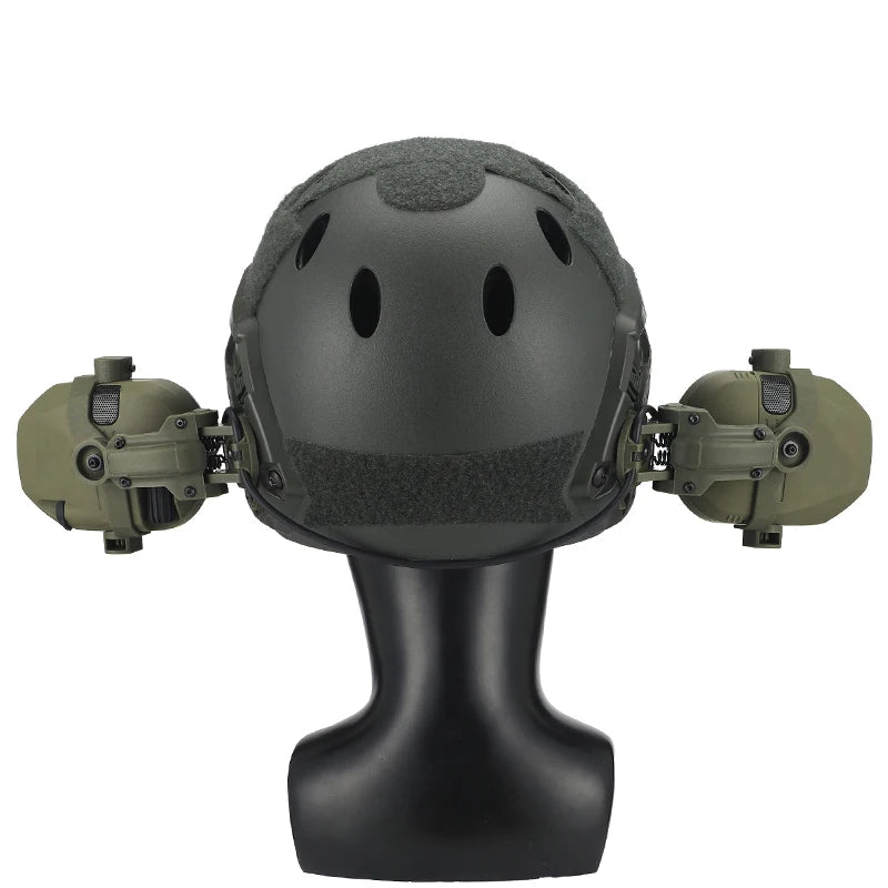 Electronic Shooting Headset Helmet Mounted Version Hunting Pickup and Noise Reduction Tactical Headset Hearing Protection