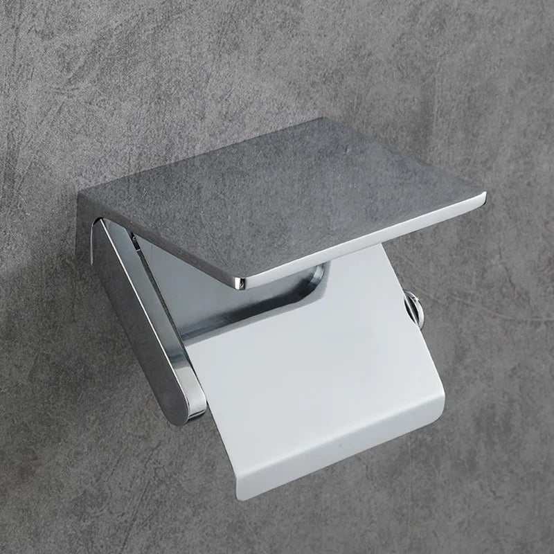 Bathroom Toilet Paper Holder High Quality Solid Brass Luxury Bright Chrome Paper Towel Dispenser Wall Mounted Toilet Accessories