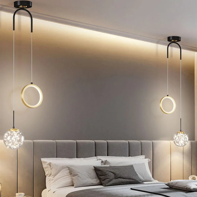 Modern LED Chandelier Living Room Bedroom Kitchen Nordic Gorgeous Firefly Lamp Home Indoor Lighting luxurious Decor Hanging Lamp