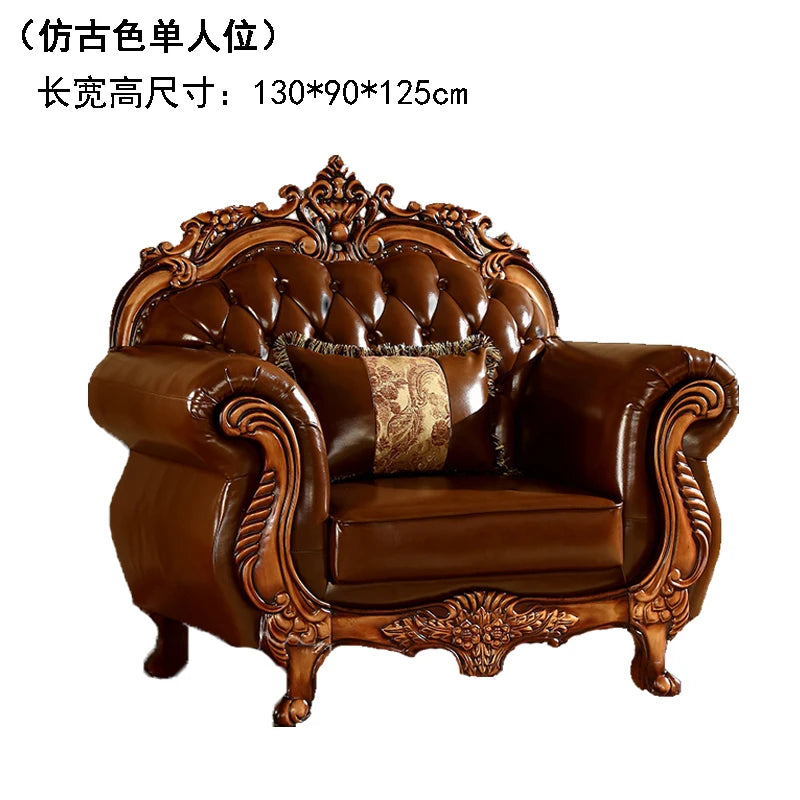 European Leather Sofa Mid Century Design Living Room Princess Corner Sofas High Quality Gaming Sillon Cama Trendy Furniture