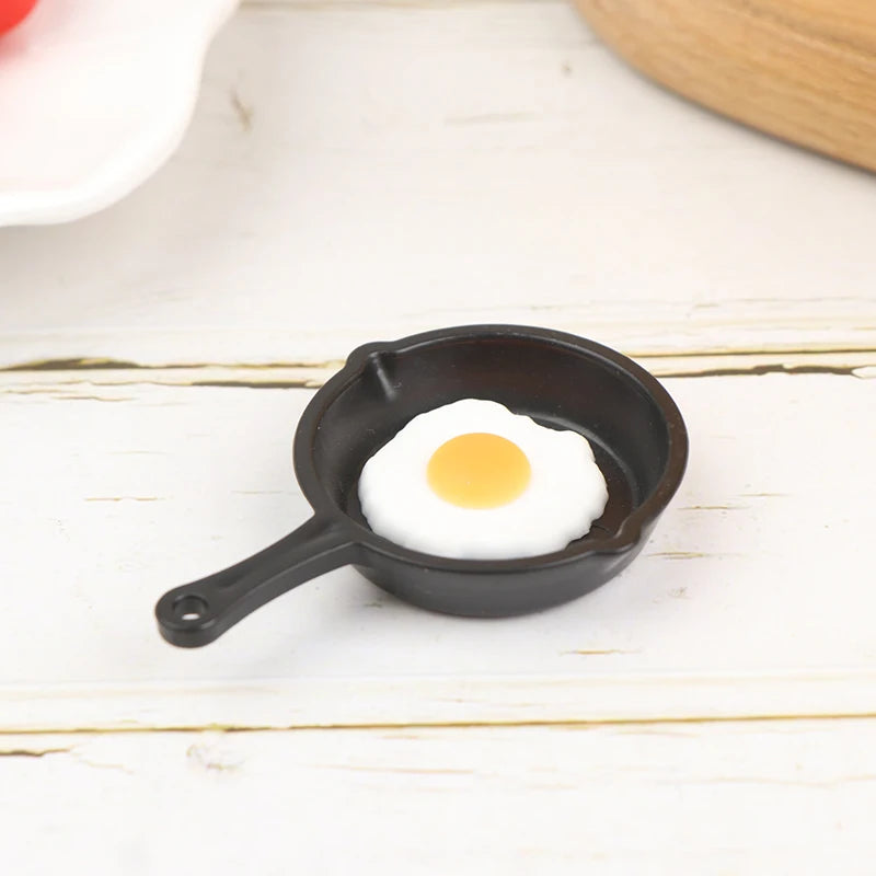 Mini Pot Boiler Pan With Lid Kettle Doll House Accessories Dollhouse Miniature Kitchen Utensil Cooking Ware Play Kitchen Toy