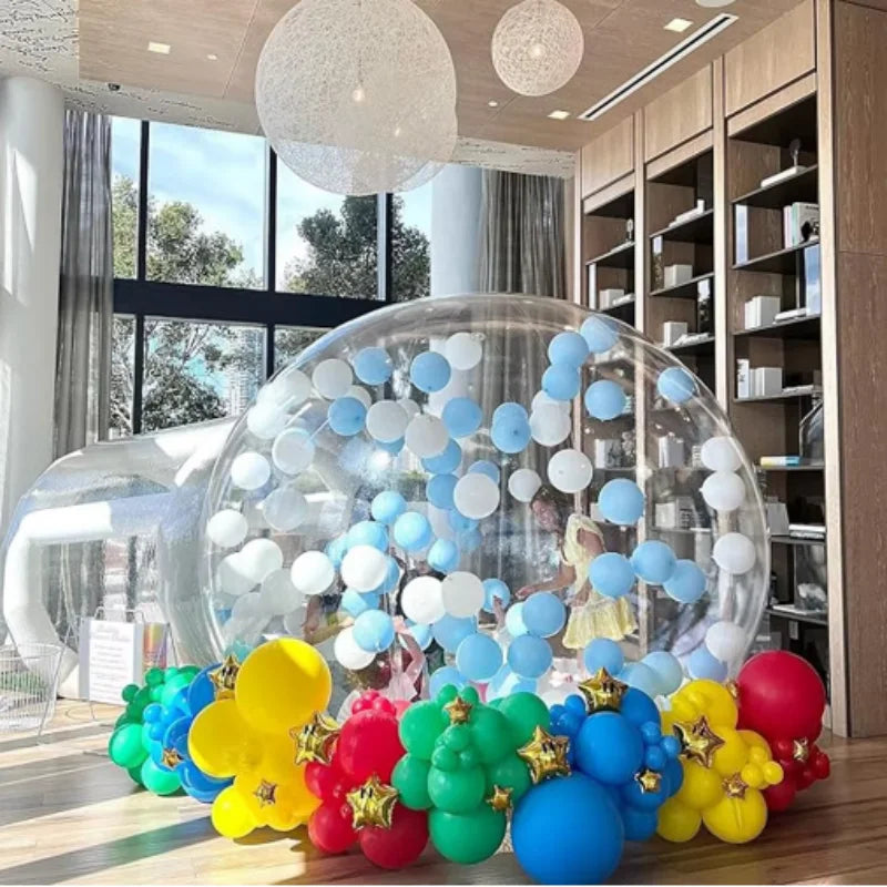 2.5/3M Balloon Inflatable Bubble House, Outdoor Transparent Dome PVC Material Bubble Tent House with Blower, Free Shipping