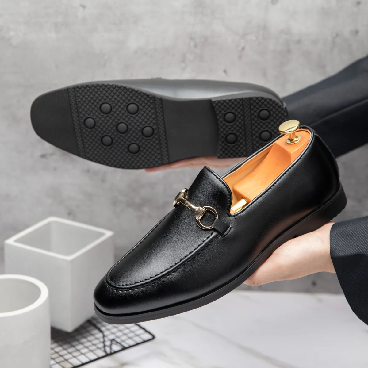 Stylish Trendy Mens Casual Shoes Handmade Summer Loafers Breathable Man Slip on Flats Soft Driving Footwear Business Moccasins