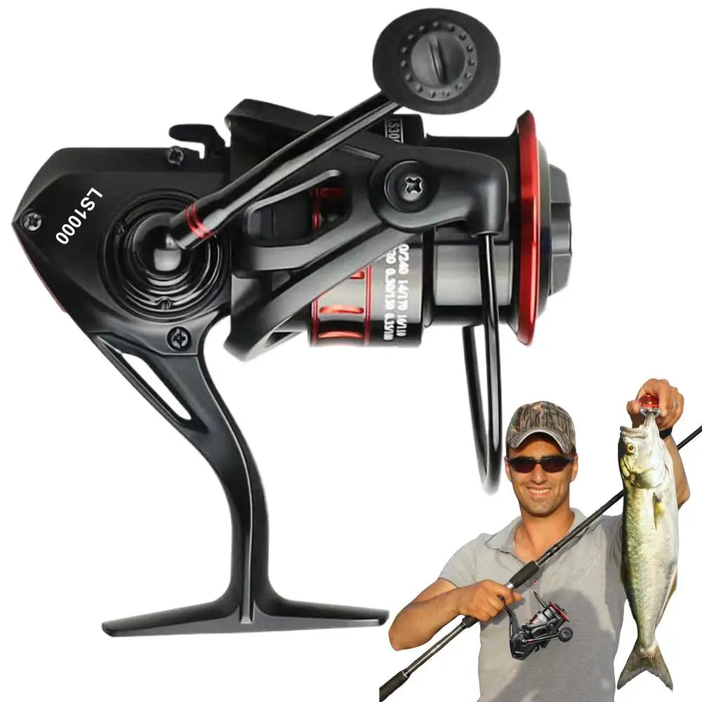 Fishing Reel Angling Wire Wheel Ergonomic Anti-Slip Fishing Reel for Offshore Crappie Bass Inshore Ice Catfish Freshwater