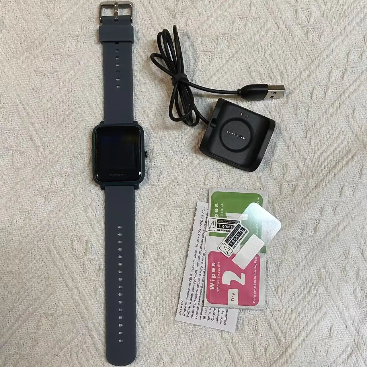 Amazfit SmartWatch Bip S GPS GLONASS 31g Feather-Light Body Bluetooth Heart Rate Measurement Sports Watch Used 90-95 New No Box