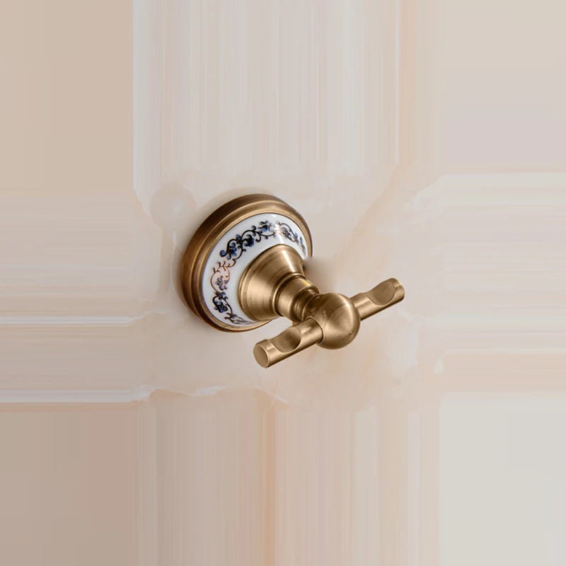 .,solid brass Bathroom Accessories Set,Robe hook,Paper Holder,Towel Bar,Soap basket,bathroom sets,YT-11500-A