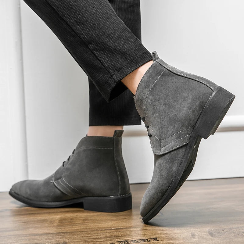 Golden Sapling Chelsea Boots Men's Retro Leather Shoes Casual Business Party Boot Men Leisure Formal Footwear Chaussures Hommes