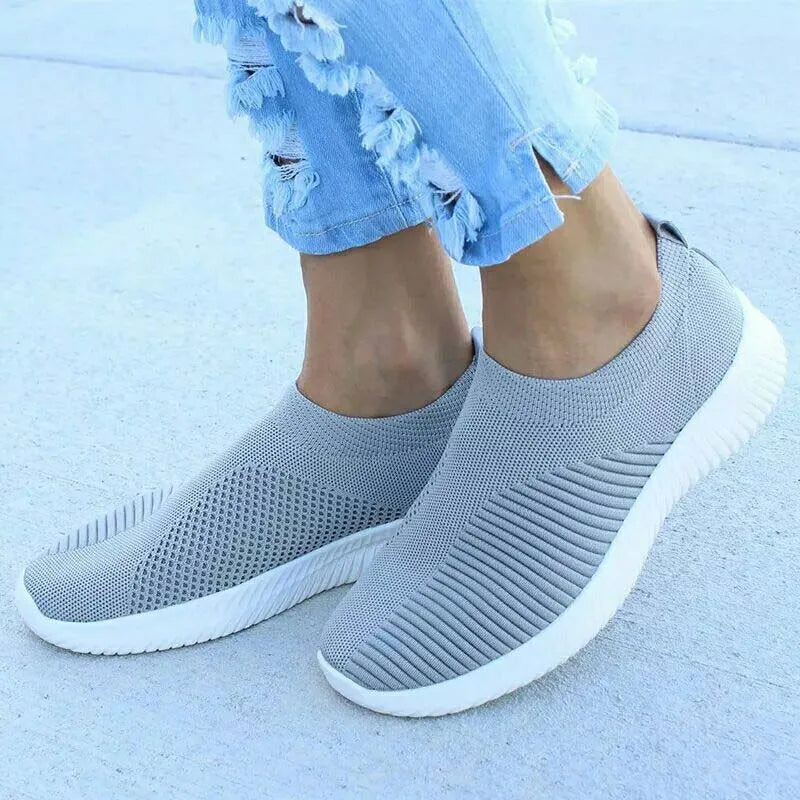 Shoes Fashion Sneakers Women Walking Women Casual Shoes Flat Platform Sneakers Sock Chunky Sneakers Slip On Shoes Woman Mujer