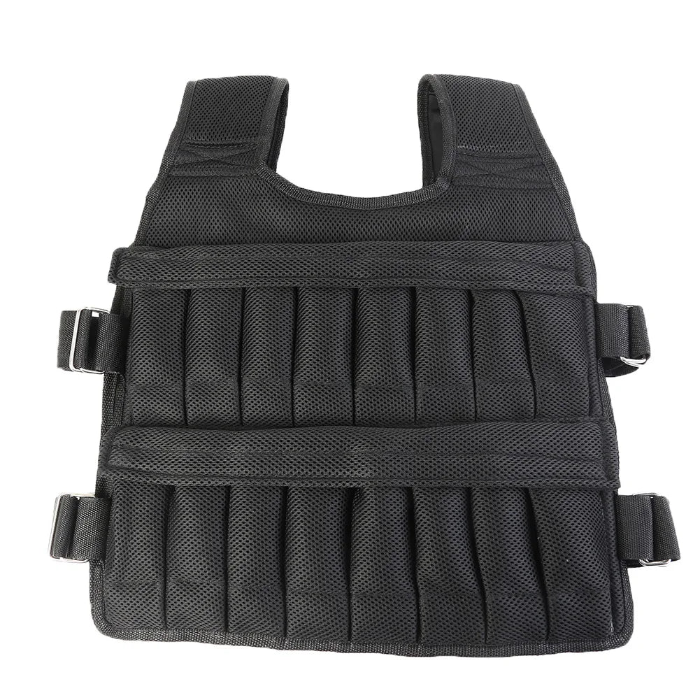 3/15/35kg Workout Weight Jacket Adjustable Weighted Exercise Vest Workout Equipment for Boxing Training Workout Running Fitness