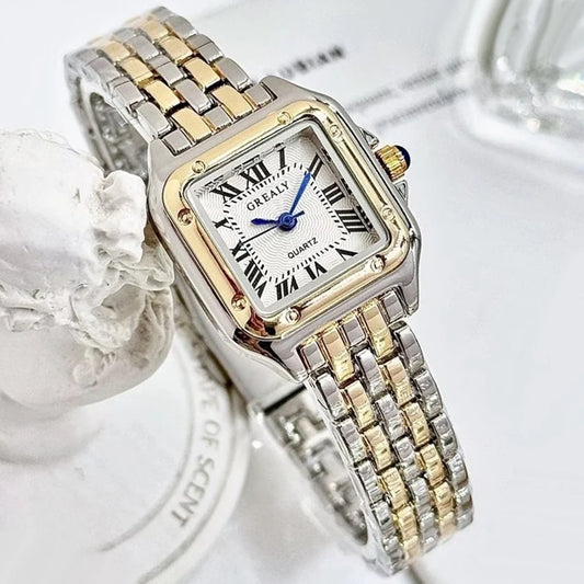 New Fashion Square Watch Luxury Women Watches Rhinestone Ladies Clock Casual Watches Women Quartz Wristwatch Relogio Feminino