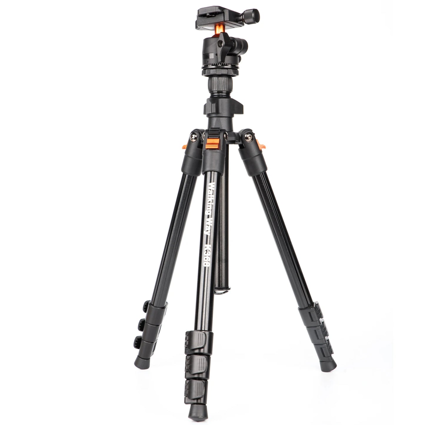 Walkingway Q666 Aluminum Alloy Protable Professional Travel Camera Tripod Monopod Ball Head&Phone Holder for DSLR Smartphone