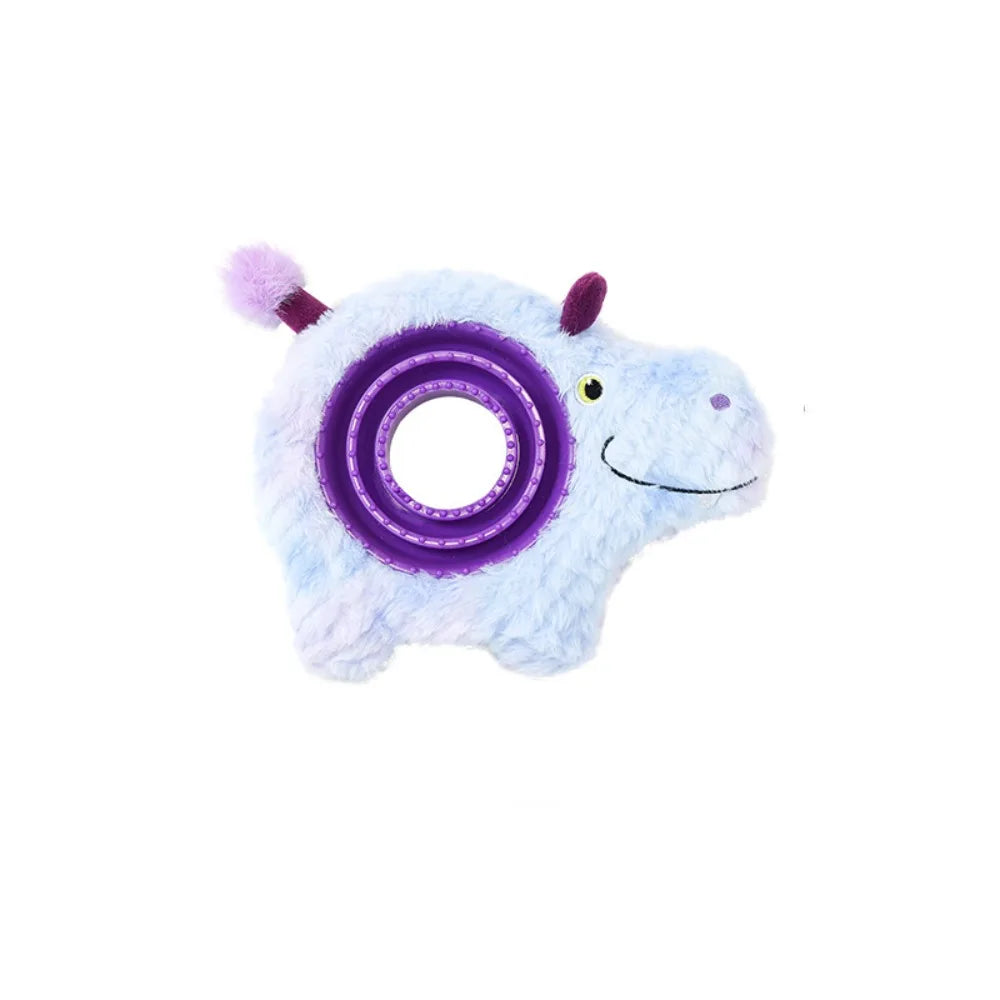 Pet Supplies Bite Resistant Dog Leaking Food Toy Animal Shape Wear-resistant Pet Training Toys Plush TPR Pet Sounds Toys Outdoor