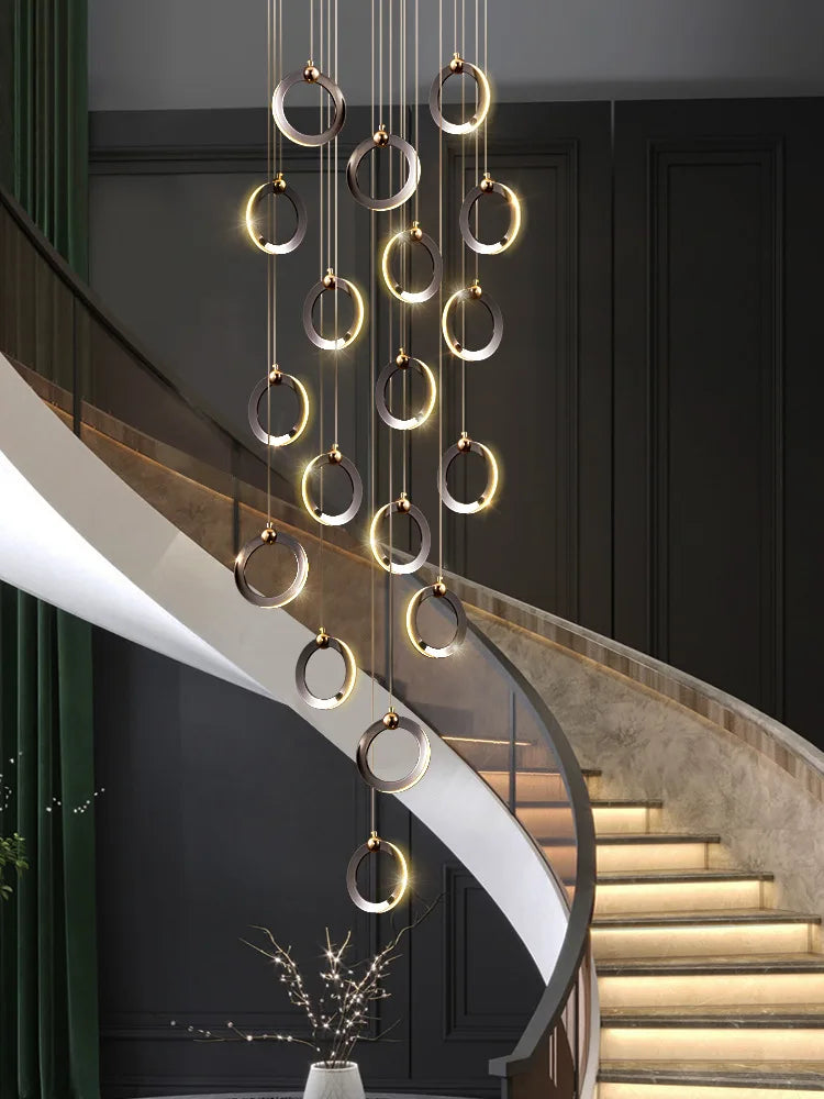 Modern luxury chandelier.  Creative design.  Suitable for villas, duplexes, hotels, restaurants.  Home lighting