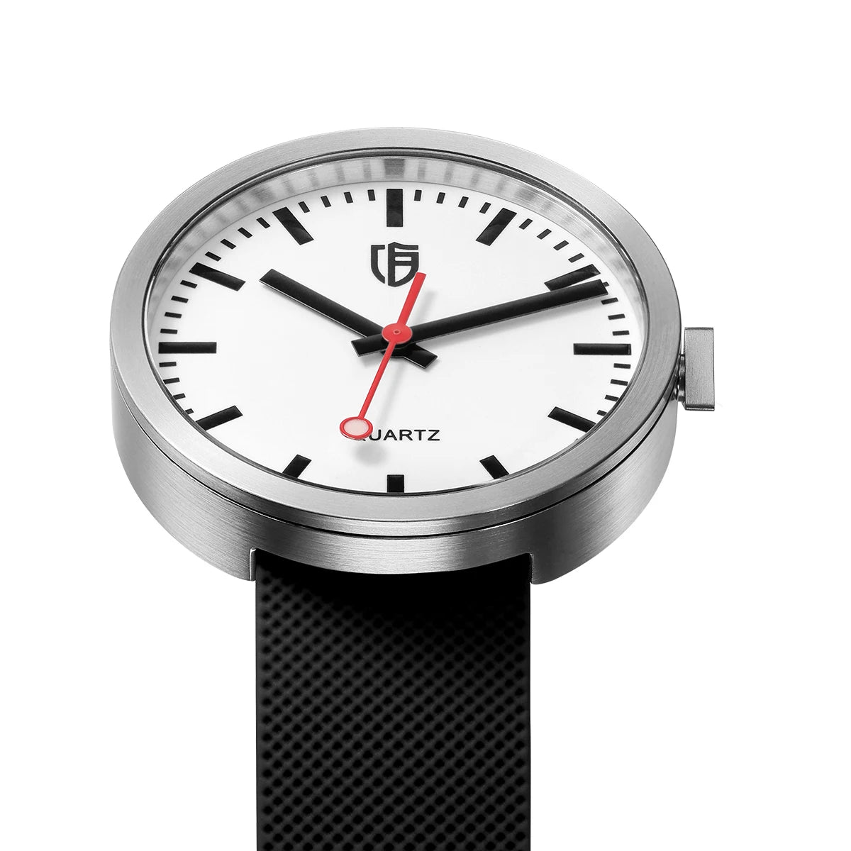 BERNY Men/Women Quartz Watches 38mm Luminous Dial Railways Sports Sapphire 5ATM Stainless Steel Classic Men's Wristwatch