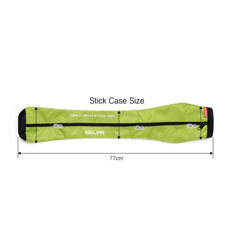 Portable Trekking Pole Carrying Bag Storage Bag Pouch with Zipper for Walking Stick Hiking Poles Travel Case