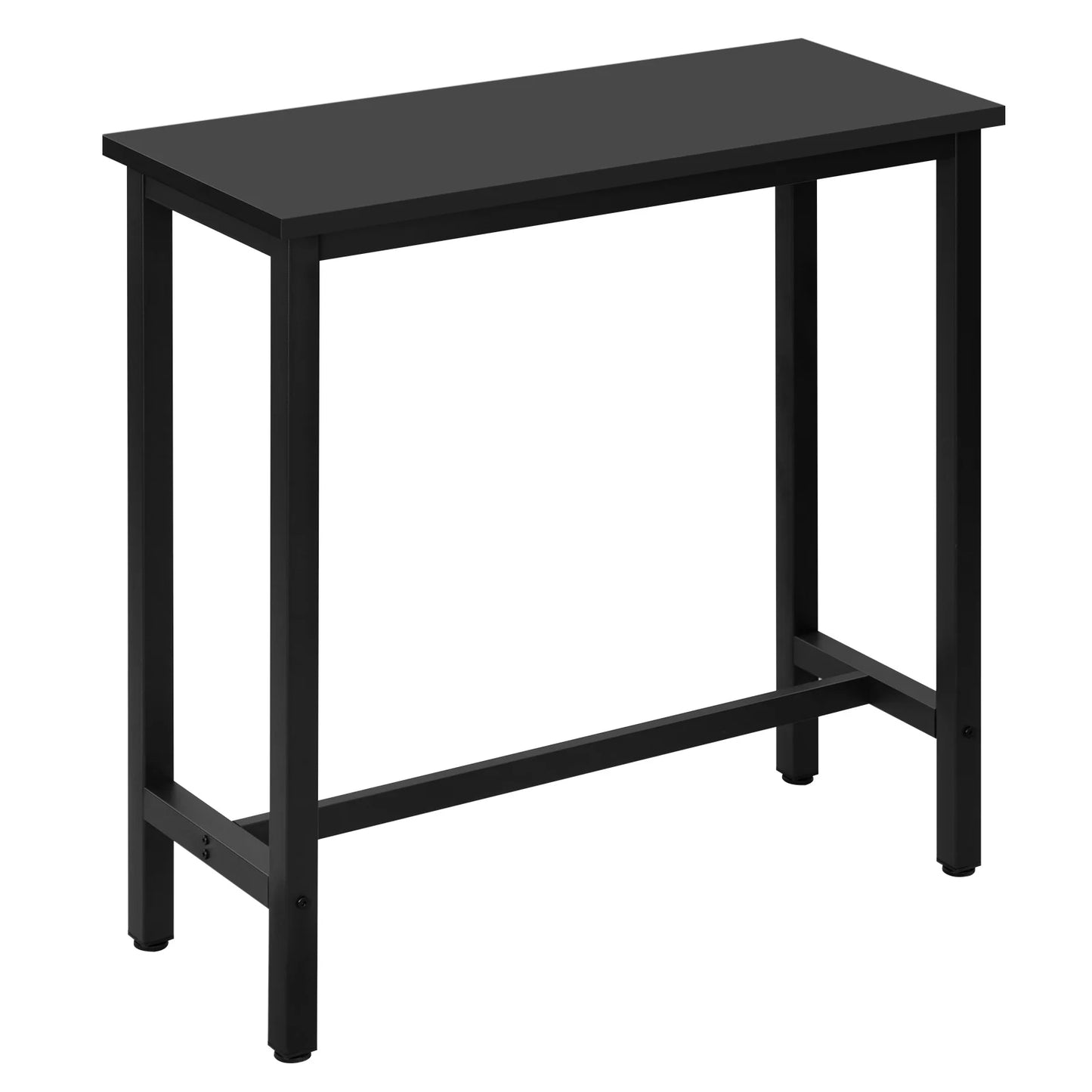 WOLTU Bar Table Dining Table Home Milk Tea Shop Wall High Table Metal Frame Rectangular Kitchen Coffee Table for Bar Bistro