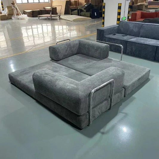 Italian Minimalist Retro High-end Corduroy Living Room Sofa, Compressed Sofa,Sofa Bed, Foldable, Washable, Customizable