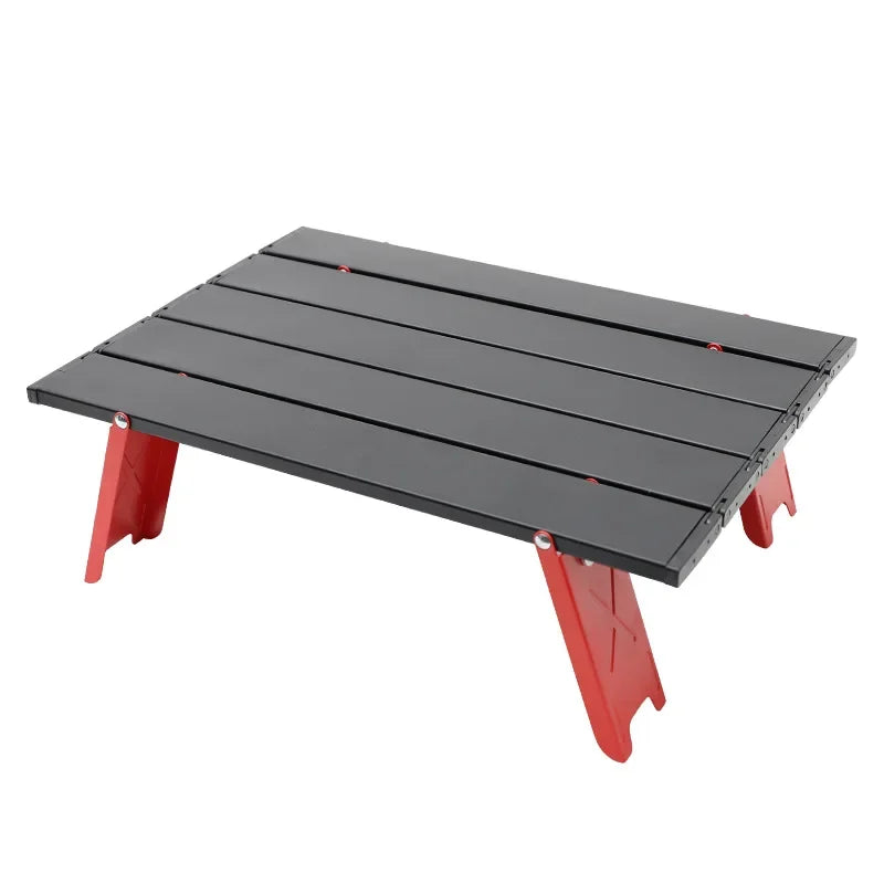 Portable Folding Aluminum Alloy Light Weight Outdoor Furniture Camping Hiking Desk Traveling Outdoor Picnic Table