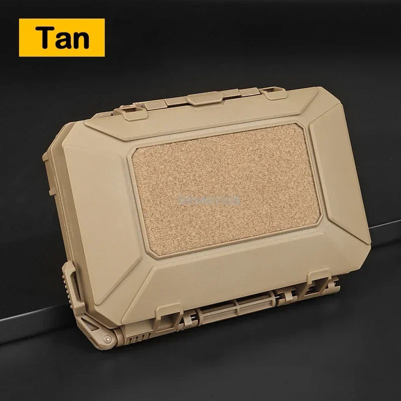 Tactical Equipments Storage Box  Waterproof Outdoor Hunting Gun Accessories Carry Case Lockable Molle Hard Shell Bag