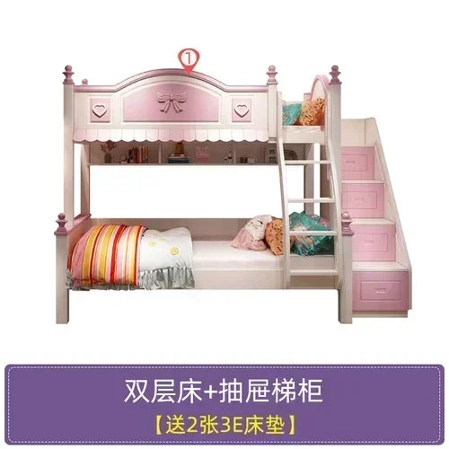 Child Hut Bed Wooden Mother Kids Girl Children's Comforters Baby Things Family Bassinets Low Loft Pink Newborn Playpens Bunk Boy