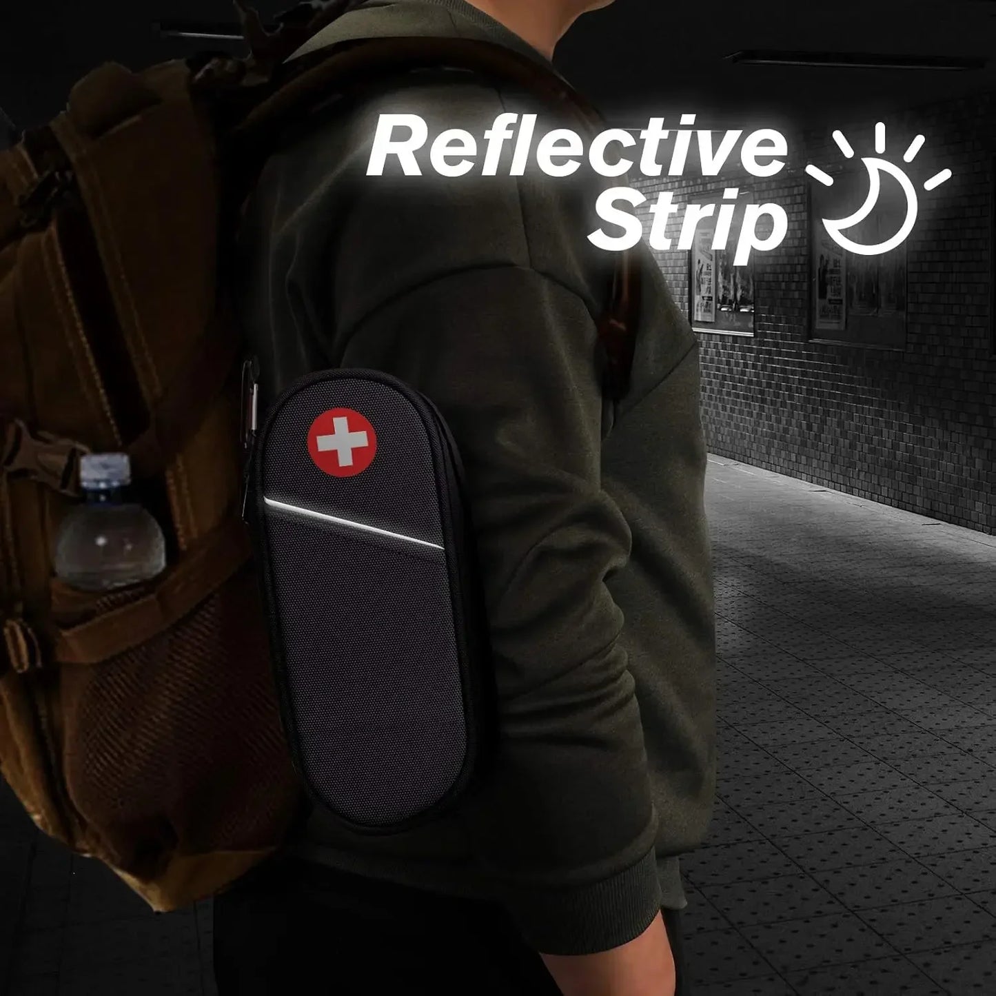 Travel Medication Organizer Bag for Emergency Medical Supplies  2 EpiPens Insulated Pouch Survival Kit  Camping Equipment