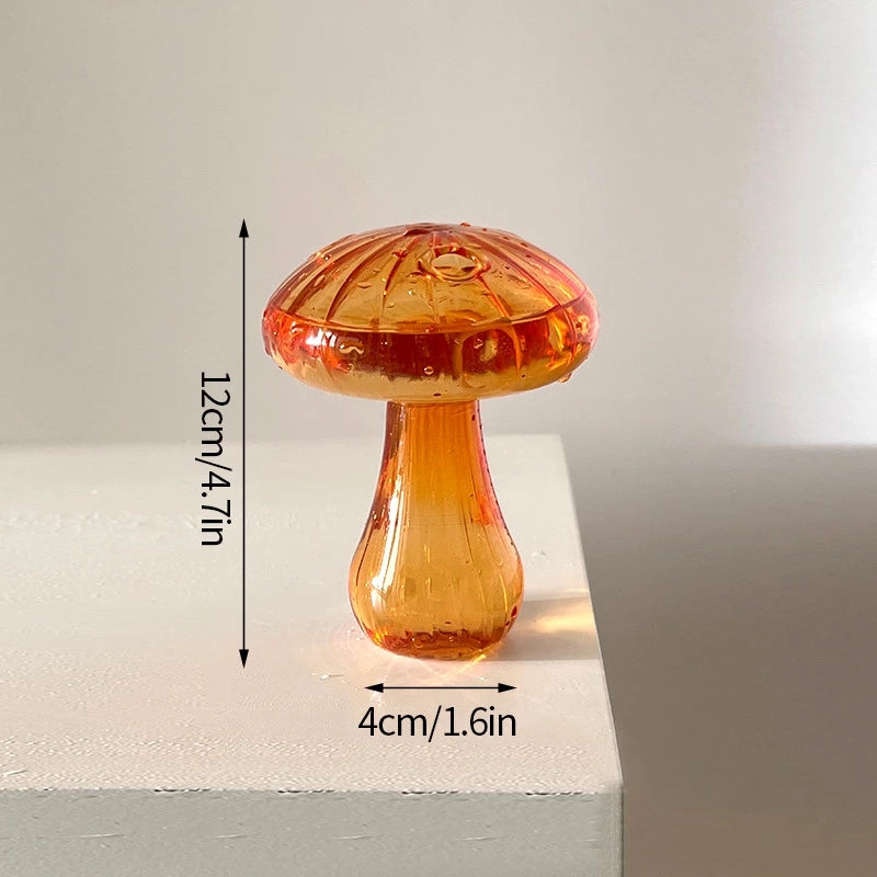 Creative Mushroom Plant Glass Vase Modern Decorative Vases Room Vase Plants Plant Glass Bud Vases Living Room Decoration