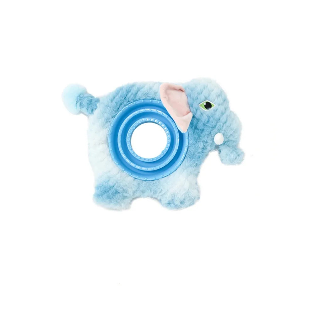 Pet Supplies Bite Resistant Dog Leaking Food Toy Animal Shape Wear-resistant Pet Training Toys Plush TPR Pet Sounds Toys Outdoor