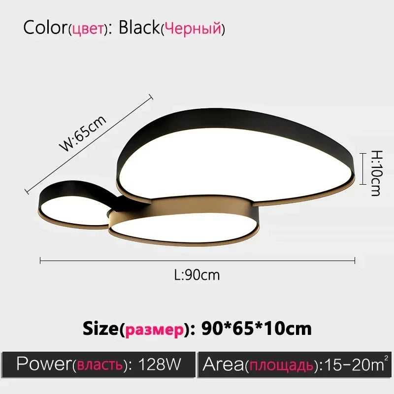 Remote Control Living Room Light Modern Simple LED Ceiling Lamp Lustre Home Creative Indoor Lighting Bedroom Dining Room Fixture