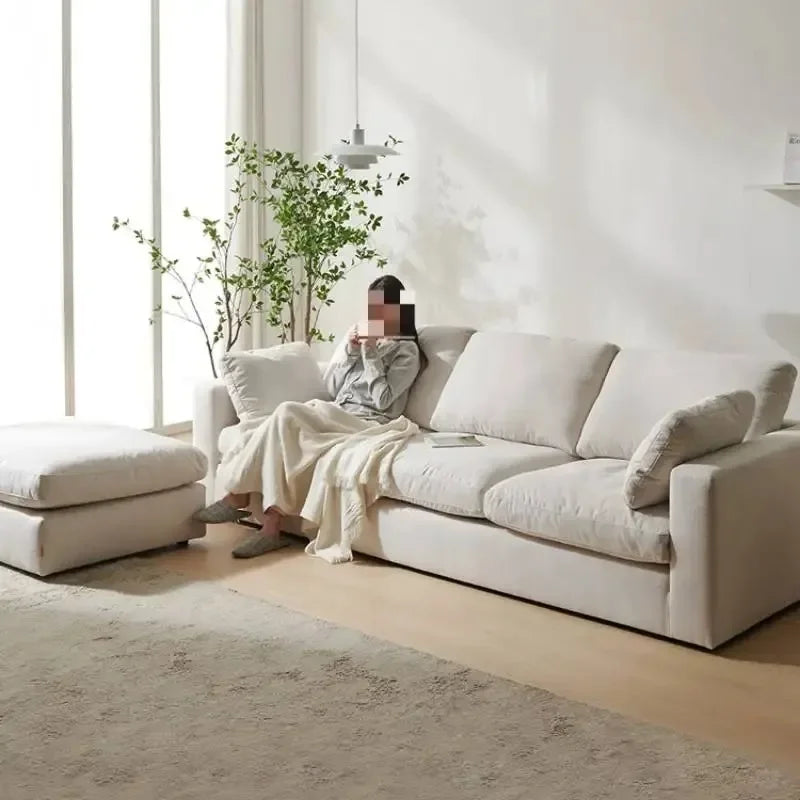 Minimalist European Sofa Backrest Elegant Wooden Luxury Bedroom Sofa Puffs Sectional Recliner Designer Muebles Unique Furniture