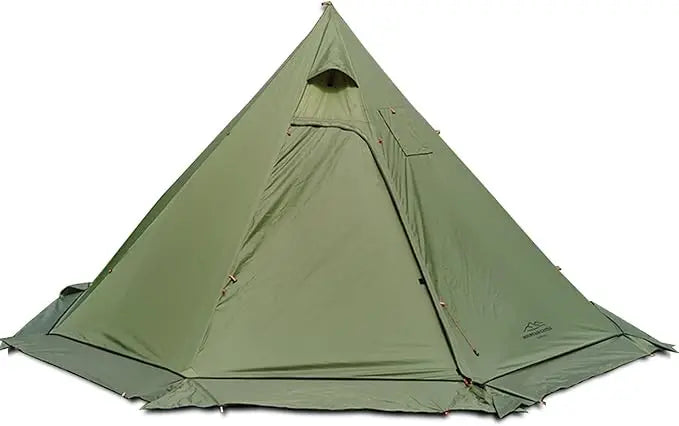 4 Persons 5lb Lightweight Tipi Hot Tents with Stove Jack, 7'3" Standing Room, Teepee Tent for Hunting Family Team Backpacking Ca