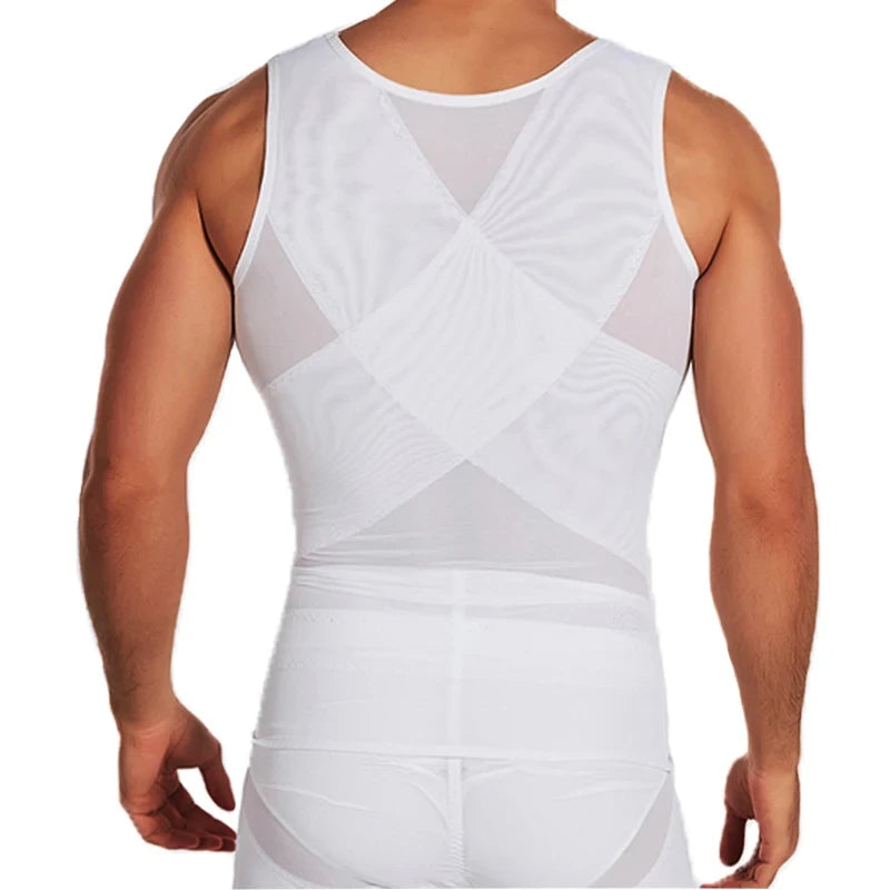 Men Compression Clothing Bodybuilding Mesh Vest Gym Fitness Sweatshirt Male Tracksuit Homme Athletic Tops Workout Tank Tops