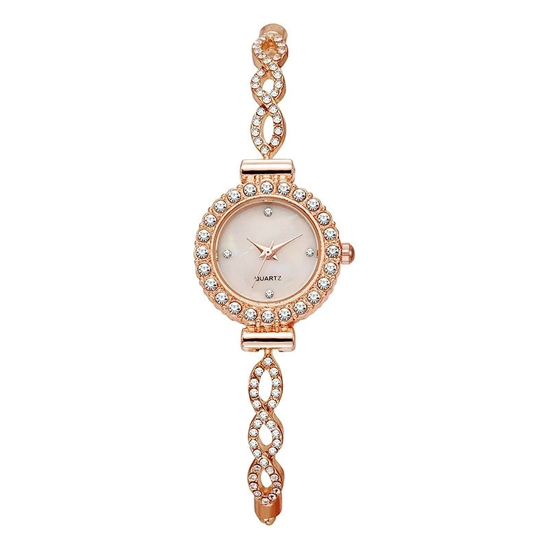 Women's Small Dial Wristwatch, Female Bracelet Watch, Quartz, Leisure, Popular, Elegant Clock, Golden Relojes, Hour, Ladies