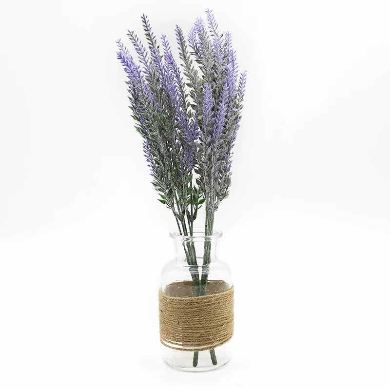 Artificial Plants Scrapbooks Plastic Lavender Vases Room Home Decor Ornamental Flowerpot Garden Cheap Wedding Decorative Flowers