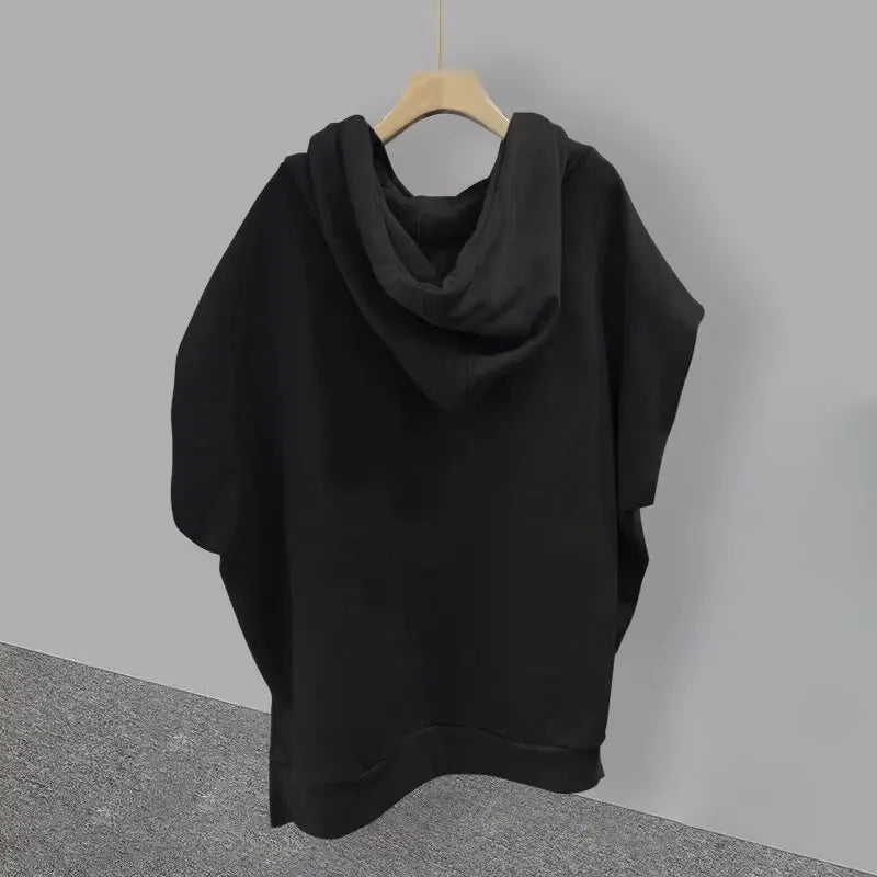 Fashion Men Clothing American Style Street Hooded Cotton Vest Sleeveless T-shirt Spring Summer Casual Zip Up Mens Hoodied Vest