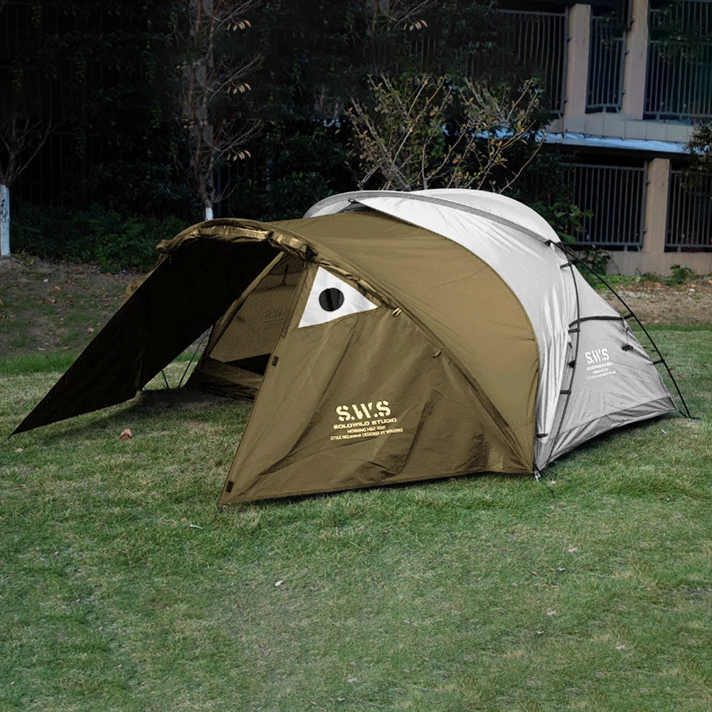 Outdoor Ultralight Camping Tent Single Layer Rainproof Sunshine-proof Tent Fishing Beach Sunshine Shelter 2 person tents