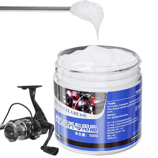 Fishing Reel Grease 100g Fishing Reel Oil Fishing Reel Cleaning Kit Fishing Reel Care Accessories for Teardrop Wheel Drum Wheel