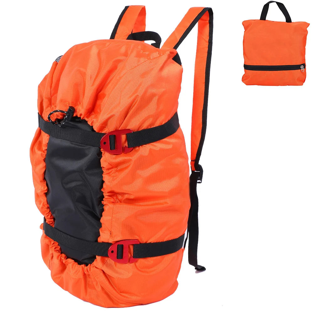 Camping Bag Climbing Bag Outdoor Bag Hiking Bag Rock Climbing Rope Kit Bag Folding Shoulder Strap for Outdoor Camping Hiking