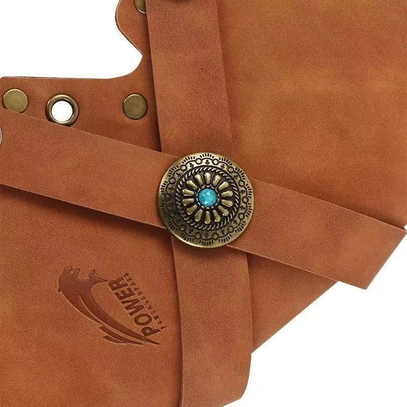 Archery Quiver Holding 20 Arrows Leather Waist Hanged Holder Hunting Arrows Bag Field Practice Reflex Bow Accessories Equipment
