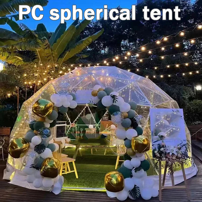 3.6M TPU Transparent Clear Bubble Dome Tent / Outdoor Event Party Camping Cafe Dining Plastic PVC Garden Igloo Dome Tent Luxury