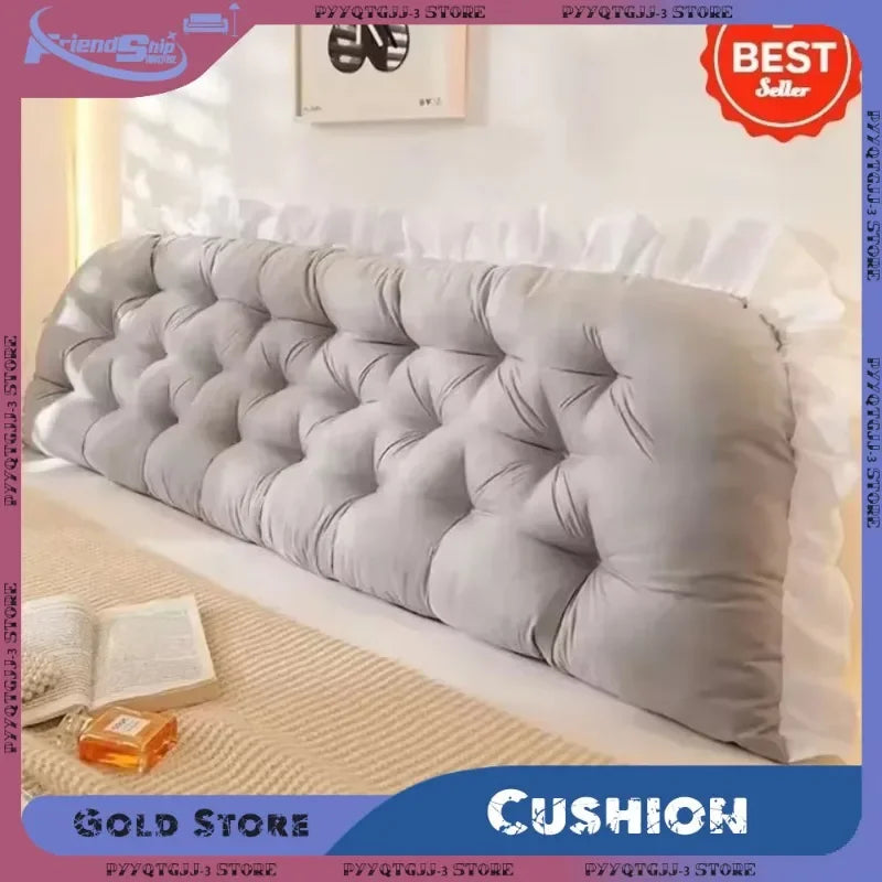 Headboard Pillow Tatami Bed Sleeping Neck Body Bed Soft Bedside Cushion Rectangular Large Backrest Support Bolster BedRoom Decor