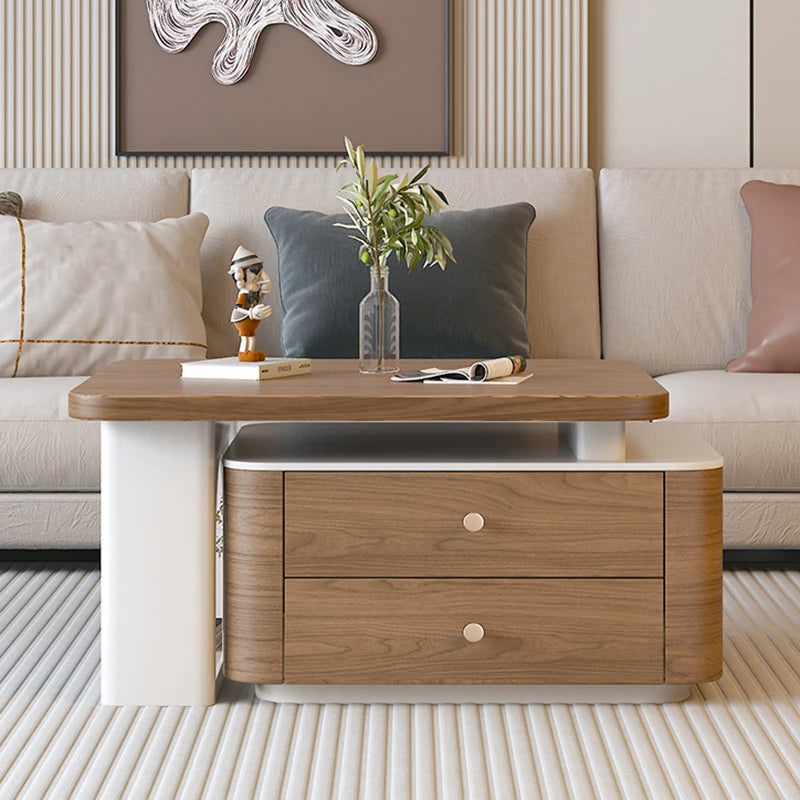 Aesthetic Simple Coffee Table Premium Luxury Glam Trendy Coffee Tables Drawers Storage Mesa De Centro Sala Living Room Furniture