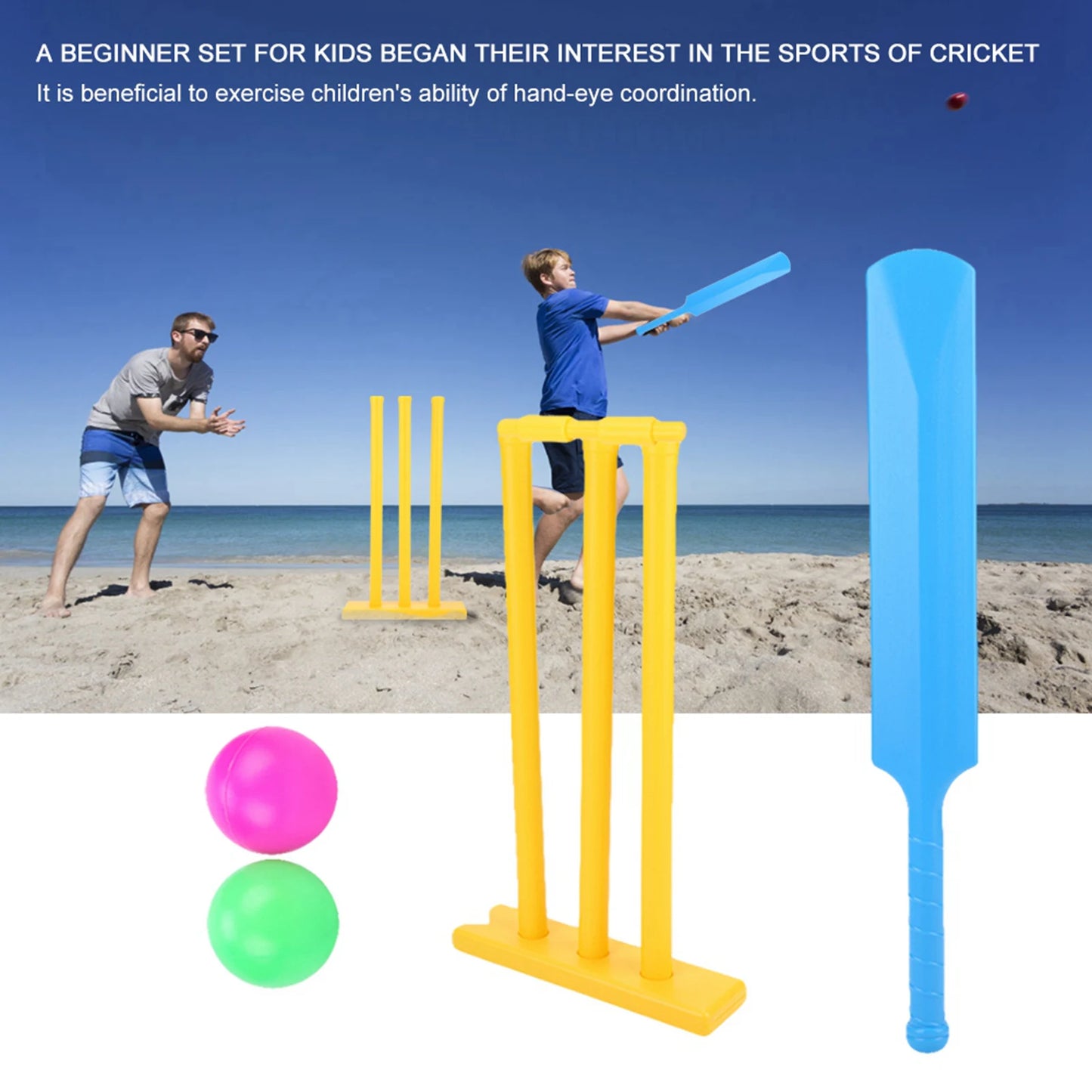 Children Cricket Set Children Cricket Set Gift Sports Interactive Board Game Cricket Play Toys Cricket Board Game Cricket Sports