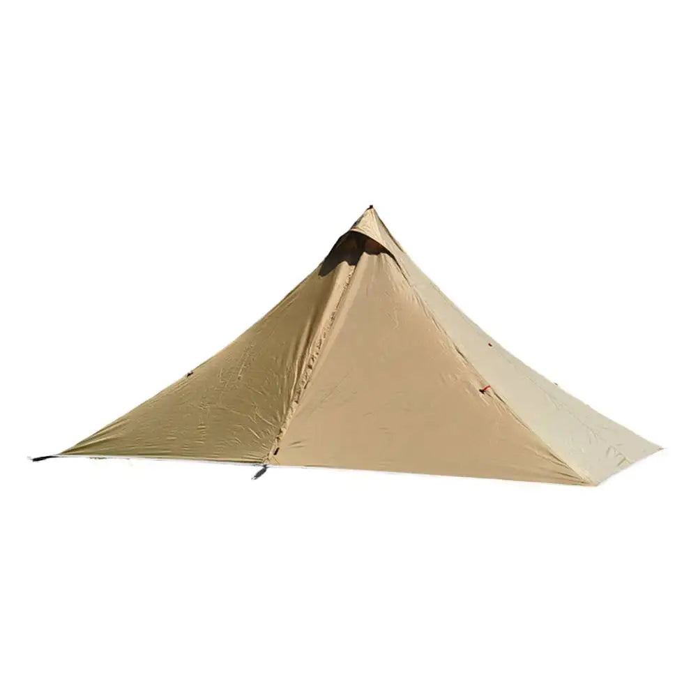Ultralight Pyramid Camping Tent Rodless Pyramid Tent For Single Person 210T Cloth Outdoor Camping Hiking Tent Accessories